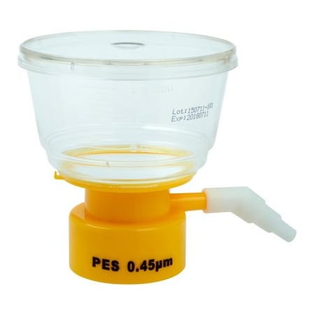 Celltreat CELLTREAT 150mL Bottle Top Filter, PES Filter Material, 0.45m, 50mm, Sterile 229711